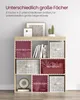 VASAGLE Bücherregal eiche Holzregal 97,5 x 100 x 30 cm Produktbild-Vorschau 3