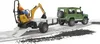bruder Land Rover Defender  mit Mini-Bagger , Maßstab 1:16 Produktbild-Vorschau 26