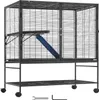 SucceBuy 39" pojízdná kovová klec pro fretky, velká Náhled obrázku produktu 1