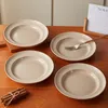 4-teiliges Keramik Teller Set Ø20,4 cm – elegante tiefe Produktbild-Vorschau 4