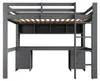 Hochbett 90 x 200 cm für Kinder mit Schreibtisch, 4 Produktbild-Vorschau 12