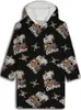 Jednoczęściowa bluza z kapturem poncho Schwarz rozmiar XS - Podgląd zdjęcia produktu 3