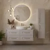 RODAN | Mobile bagno alto - 136 cm - Beige opaco - Design Anteprima dell’immagine prodotto 2