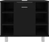 vidaXL Badezimmerschrank Schwarz 60x32x53,5 cm Produktbild-Vorschau 6