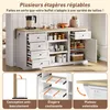 okwish Îlot de cuisine / buffet avec 5 tiroirs et 2 Voir les images du produit 8