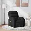 masážne kreslo vidaXL Black Fabric Náhľad obrázku produktu 2