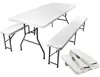 Tavolo da giardino pieghevole 180 cm + 2 panche Anteprima dell’immagine prodotto 2