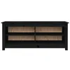 vidaXL Panca per scarpe nera 110x38x45,5 cm in legno di Anteprima dell’immagine prodotto 4