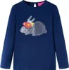vidaXL Camicia a maniche lunghe per bambini blu navy 104 Anteprima dell’immagine prodotto 7