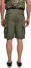 A person wearing olive green cargo shorts and a camouflage t-shirt, viewed from the back. Náhled obrázku produktu