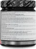 The image shows the back of a black plastic container with product information and instructions printed on it. Produktbild-Vorschau
