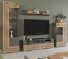 Wandregal Freno in Eiche und Basalt grau Wandboard 140 cm Produktbild-Vorschau 2