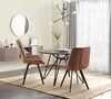 2er Set Esszimmerstuhl LOVER - Samt Braun 53x59x89 cm | Produktbild-Vorschau 6