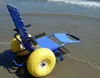 Carrozzina Mare Job per Disabili con Cintura Sicurezza Blu Anteprima dell’immagine prodotto 3