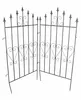 4x Dekozaun "Lilie" 111 cm hoch aus Metall, schwarz, Produktbild-Vorschau 3