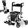 Uniprodo rollator Přepravní židle Pomůcka pro chůzi 2 v 1 Náhled obrázku produktu 14