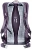 The back of a purple backpack is shown against a white background. Produktbild-Vorschau