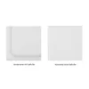 Two images of a white cutting board, one showing the front with a juice groove and the other showing the back without. Produktbild-Vorschau