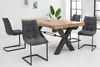 Freischwinger Stuhl MIAMI dunkelgrau Vintage Gestell matt Produktbild-Vorschau 4