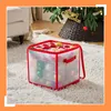 Relaxdays Weihnachtskugel Aufbewahrungsbox, 64 Kugeln, Produktbild-Vorschau 2