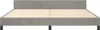 vidaXL Bettgestell ohne Matratze Hellgrau 200x200 cm Samt Produktbild-Vorschau 4