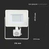 LED Solution Bílý LED reflektor 30W s pohybovým čidlem Náhled obrázku produktu 6