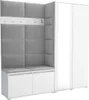 Garderoben-Set Noris IV mit Spiegel, gepolsterte Garderobe Produktbild-Vorschau 1