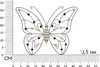 FURNLUX Wandkunst Schmetterling Braun 40cm / Hauptfarbe: Produktbild-Vorschau 6