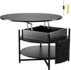 SucceBuy Couchtisch mit anhebbarer Platte, 89,9 cm, rund, Produktbild-Vorschau 1