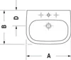 DURAVIT D-Code Waschtisch, 65 x 50 cm, ohne Spezialglasur, Produktbild-Vorschau 20