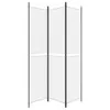 vidaXL 3-dílný paraván bílý 150x220 cm látka Náhled obrázku produktu 4
