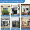 XMTECH Vordach Haustürvordach 200x100cm Pultbogenvordach Produktbild-Vorschau 7