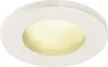 A white recessed light fixture with a yellow light. Anteprima dell’immagine prodotto