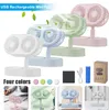 Mini USB Ventilator (grün) 135° Drehung Mini Tischlüfter Produktbild-Vorschau 1