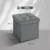 HOMCOM Sitzhocker mit Stauraum Sitzwürfel Hocker mit Produktbild-Vorschau 3