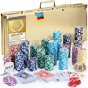 Profi Pokerkoffer Set in Gold mit 500 schweren 12g Produktbild-Vorschau 1