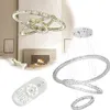 JOIEYOU 96W LED Kronleuchter Kristall Modern Pendelleuchte Produktbild-Vorschau 1