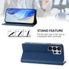 A collage of images showing a blue phone case with a stand feature and a phone in the case. Anteprima dell’immagine prodotto