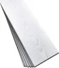 A stack of white wood-look panels with a gray grain pattern, presented on a white background. Anteprima dell’immagine prodotto