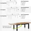 Leonardo uitschuifbare eettafel 100 x 200 cm tot 300 cm – Productafbeelding-voorbeeld 3