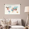MuchoWow® Wandteppich Wandbehang Weltkarte - Zitate - Produktbild-Vorschau 5