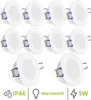 10er Set flache WEEVO LED Einbaustrahler Downlight 2700K 5W Produktbild-Vorschau 2