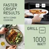 A collage of images showing food being prepared and cooked, with text highlighting product features. Produktbild-Vorschau