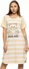 Adorable Ladies' Striped Teddy Bear Nachthemd Pyjamas Produktbild-Vorschau 2