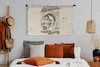 MuchoWow® Wandteppich Wandbehang Fisch - Briefe - Vintage - Produktbild-Vorschau 4