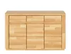 Kommode Kernbuche 127 cm Massivholz-Front 3-türig Sideboard Produktbild-Vorschau 2