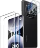 A black smartphone with screen protectors and camera lens protectors displayed. Produktbild-Vorschau