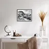 Gerahmtes Poster - Schwarzer Rahmen - Berge Nebel Gipfel - Produktbild-Vorschau 6