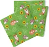 Sovie HOME Serviette Florian in Grün aus Tissue 33 x 33 cm, Produktbild-Vorschau 2