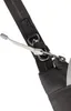 Close-up of a black bag strap with metal hardware. Anteprima dell’immagine prodotto